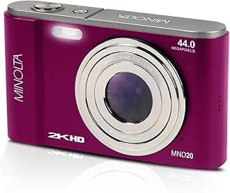 Konica- MND20 44 MP / 2.7K Ultra HD Digital Camera (Magenta)
