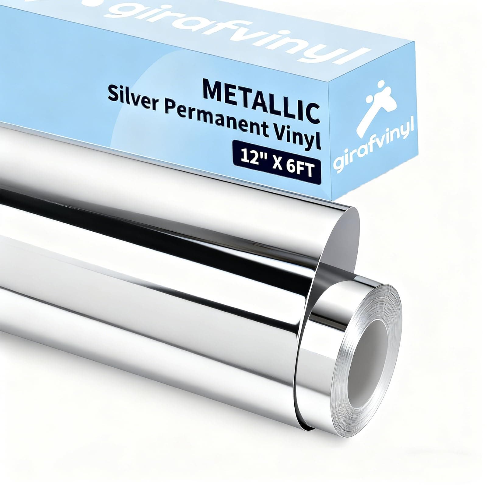 GIRAFVINYL Chrome Silver Mirror Vinyl