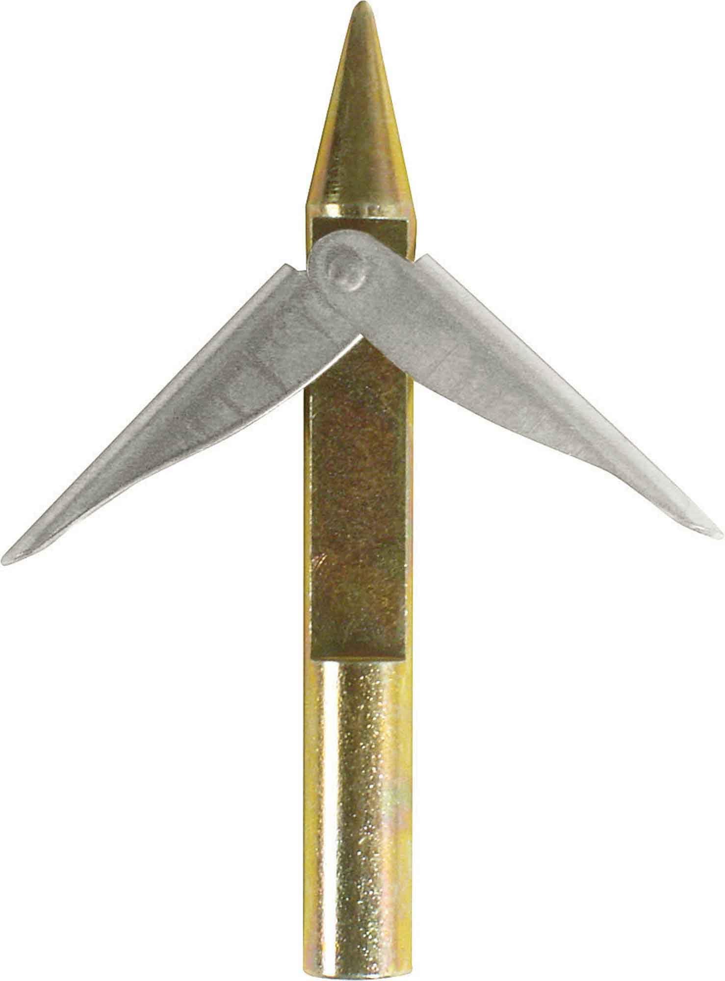 Stainless Steel Dual Flopper, Conical Point, Threaded Spear Tip- Mach Spear Head - Designed in Italy
