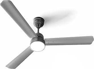 LONGWAY Luminair 1200 mm BLDC Ceiling Fan with Remote Control & LED Light | BEE 5 Star Rated | Ultra High Speed 3 Blade Anti-Dust Decorative | 5 Years Warranty (Gray, Pack of 1)