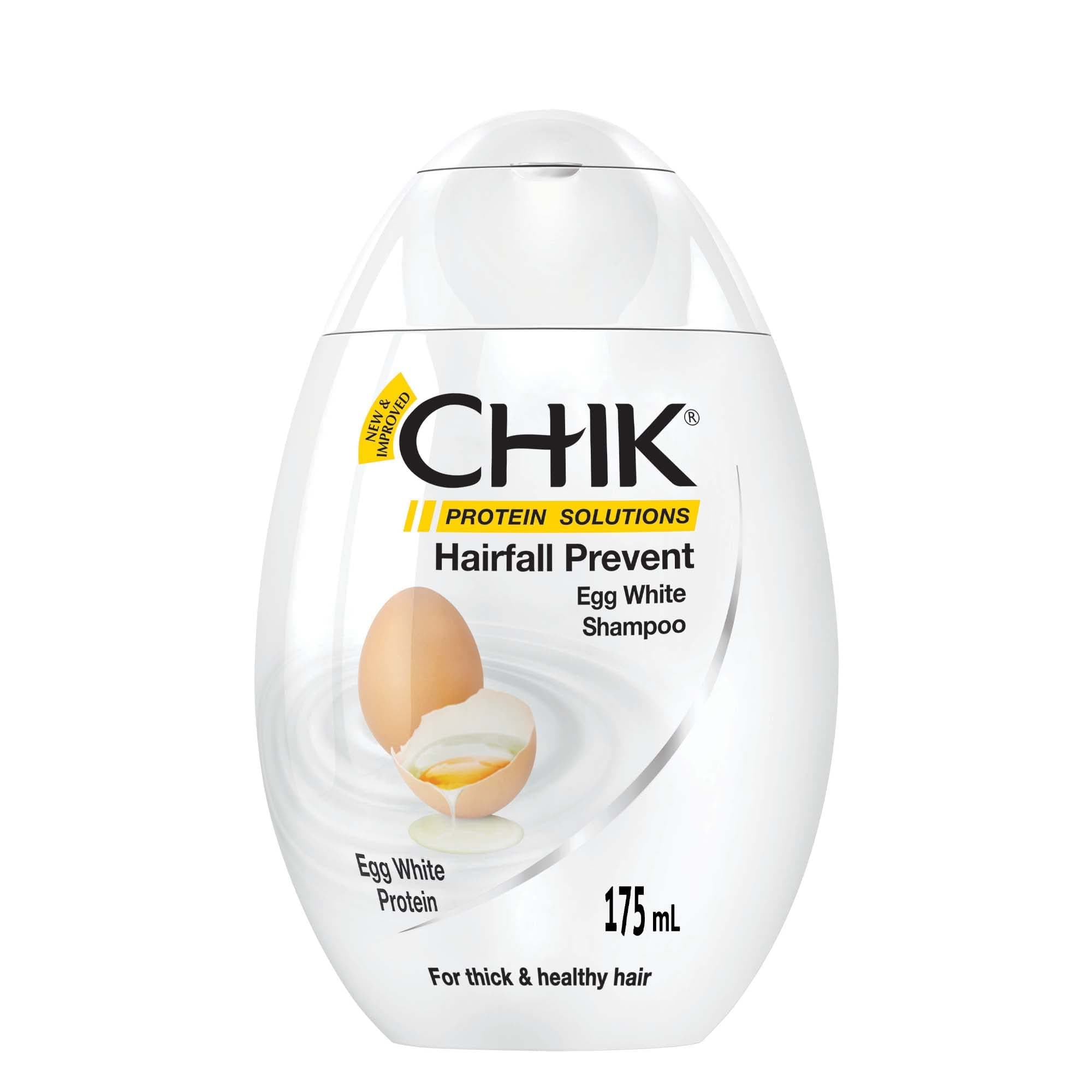 Chik Protein Solutions - Hairfall Prevent Egg White Shampoo - 175 ml for thick and Healthy Hair.