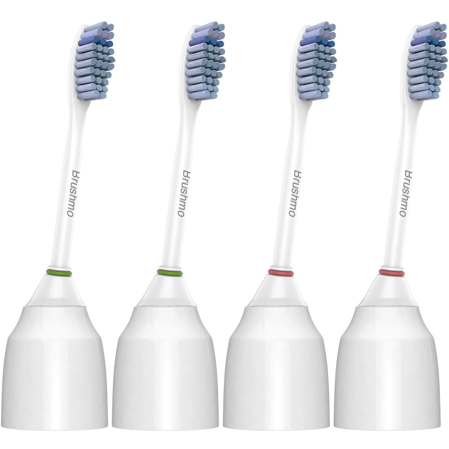 Brushmo Sensitive Replacement Toothbrush Heads compatible with Sonicare e-Series HX7052, 4 pack, fits Sonicare Advance, CleanCare, Elite, Essence and Xtreme Brush Handles