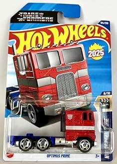 Hot Wheels Optimus Prime [Red and Blue], HW Screen Time 6/10, 104/250