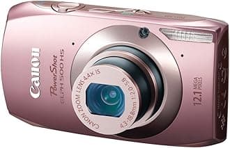 Canon PowerShot ELPH 500 HS 12.1 MP CMOS Digital Camera with Full HD Video and Ultra Wide Angle Lens (Pink)