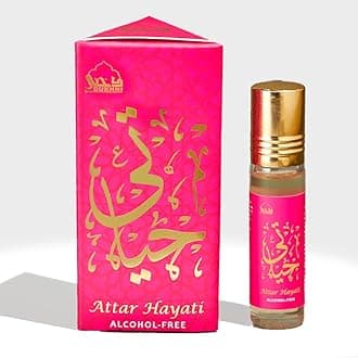 Hayati Attar Oil by Dukhni | Arab for men and women | Ittar roll on perfume, alcohol free concentrated perfume, soft floral scent | Ramadan, Umrah Gifts, Non Alcoholic & Vegan Islamic Fragrances