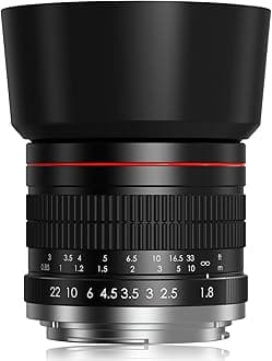 E 85mm f1.8 Portrait Lens - MF for Sony a7 IV/a7 III/ZV-E10/a7R V/a7C II/a7R IV/a7S III/a1/a9 III/a6400/a6100/a9 II/a7 II/a6000/NEX-6/NEX-5/Alpha - Manual Focus Mirrorless Cameras Lenses(E Mount)