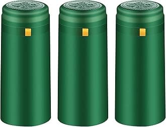 PVC heat shrink capsules 120 count deep green - wine shrink wrap bottle corks capsules - wine making for professional home use