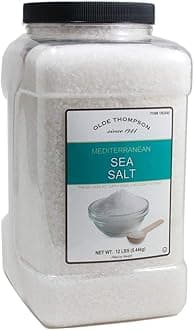 Olde Thompson Mediterranean Sea Salt, Coarse Grain, 12 Pound, Bulk Size