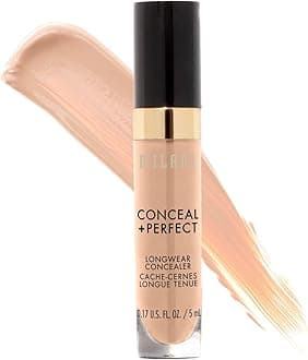 Conceal + Perfect Longwear Concealer - Light Beige (0.17 Fl. Oz.) Vegan, Cruelty-Free Liquid Concealer - Cover Dark Circles, Blemishes & Skin Imperfections for Long-Lasting Wear