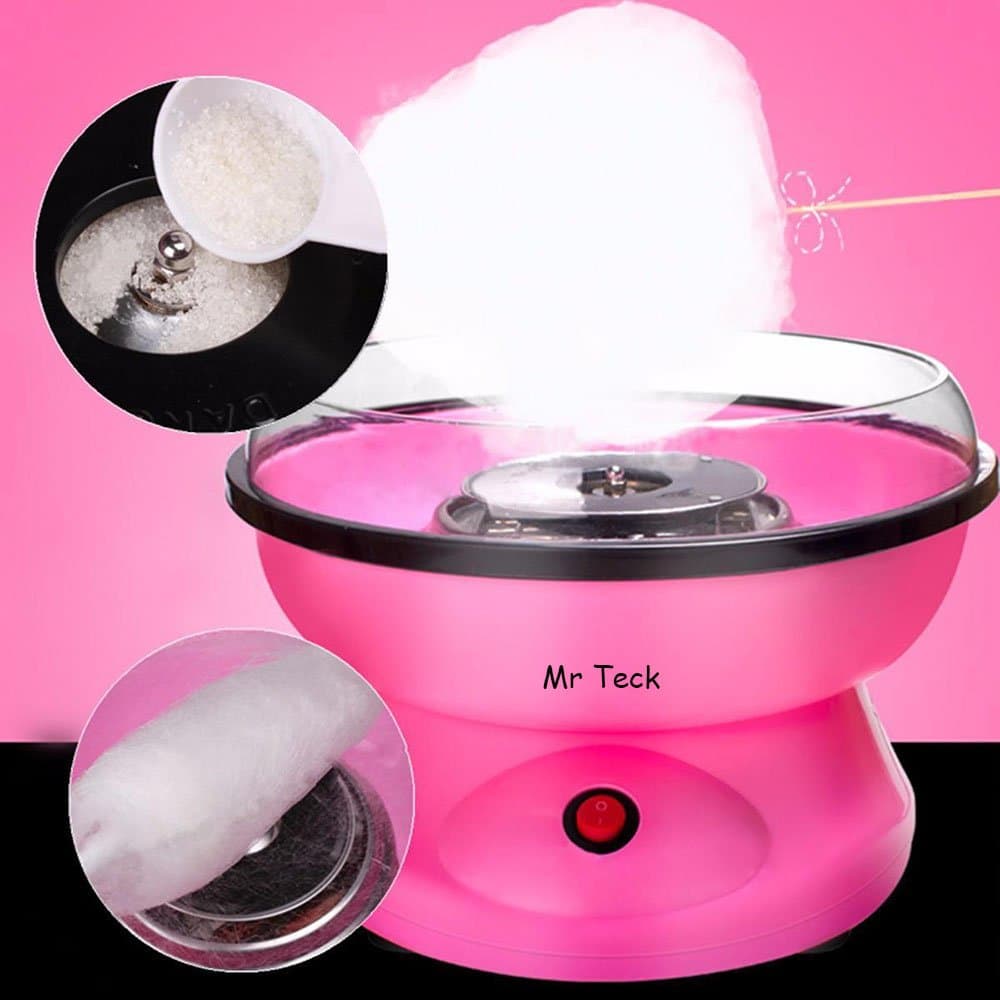 Mr TeckMini DIY Electirc Fairy Cotton Candy Machine Maker Floss Machine Home Sugar Kids Party