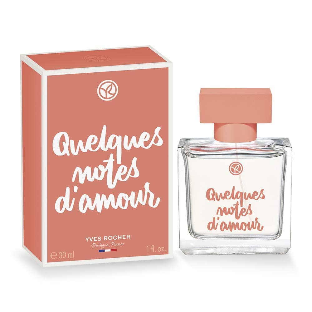 QUELQUES NOTES D'AMOUR Eau de Parfum, Sensual Romantic Perfume, with Rose & Woods, Gift Idea, 1 x Atomiser 30 ml