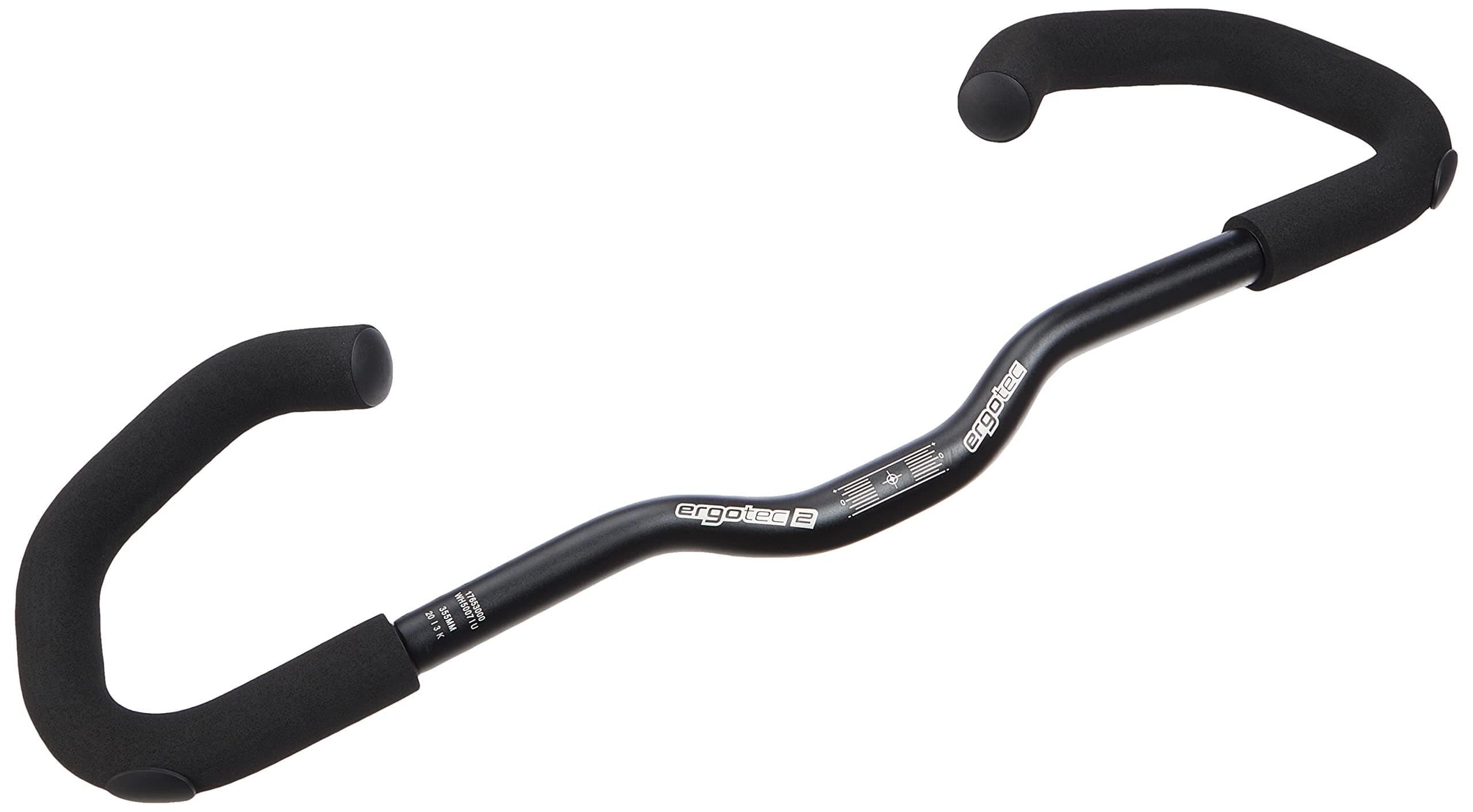 ergotec AHS-Basic Comfort 25.4 Bicycle Handlebar / AL6061-T6 Aluminium with Handlebar Ends, Comfort and Soft Grip Cover, Black/Sand, 17653001