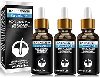 Restorex Men's Hair Growth Serum,Restorex Hair Serum,Hair Growth Essential Oil,Promotes Thicker,Stronger Hair Growth,for Dry Damaged Hair,for Men and Women (3Pcs)