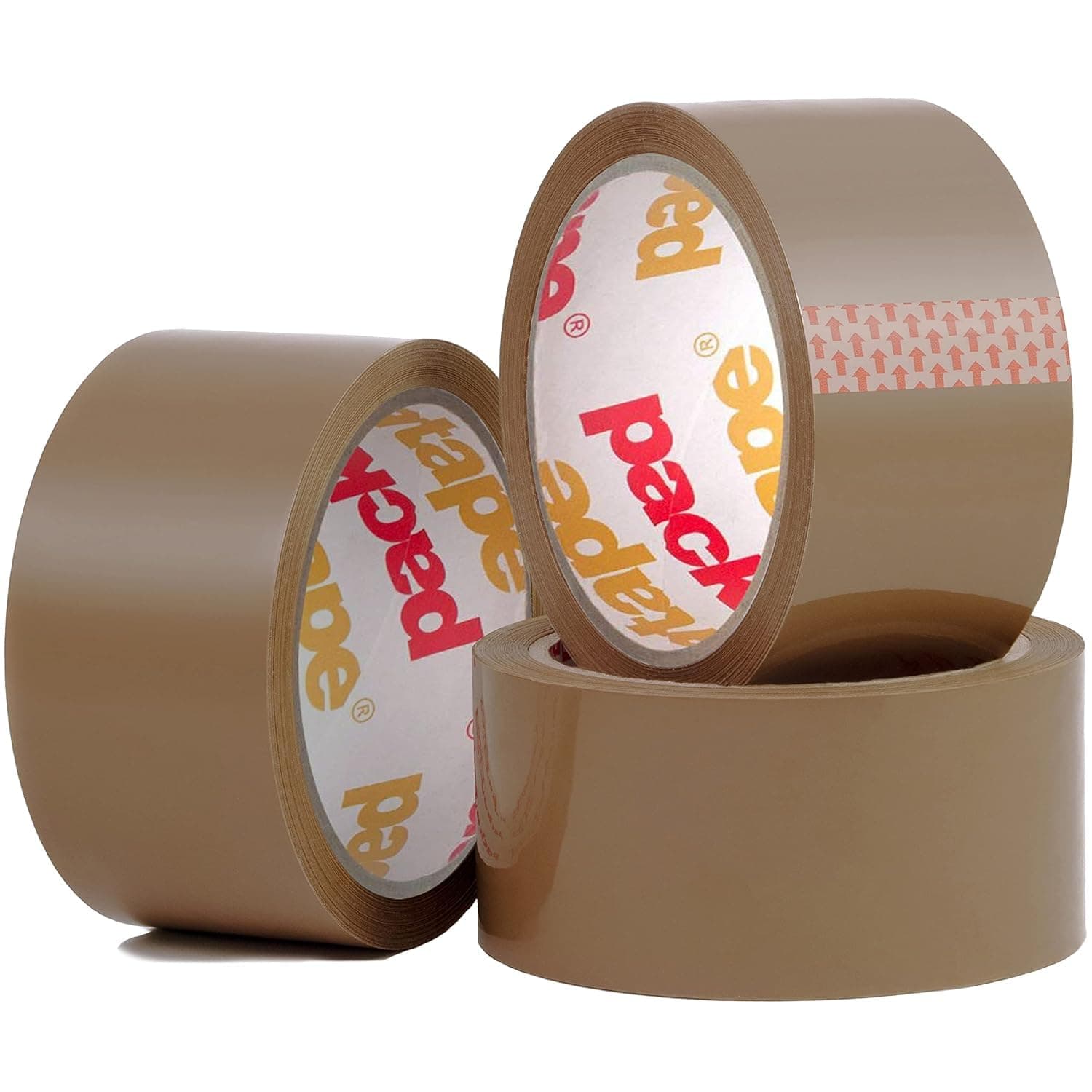 3 Rolls Per Pack 48MM x 66M Brown Packaging Tape for Parcels and Boxes. This 3 rolls pack of Heavy Duty Brown Packing Tape Provides a Strong, Secure and Sticky Seal for your Boxes
