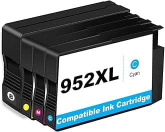 952XL Ink Cartridges Combo Pack Compatible for HP 952 XL for HP952 OfficeJet 8702 Pro 8710 7740 8720 8725 8210 8715 8740 7720 8730 8216 8700 8200 8716 Printers Black Cyan Magenta Yellow 4-Pack