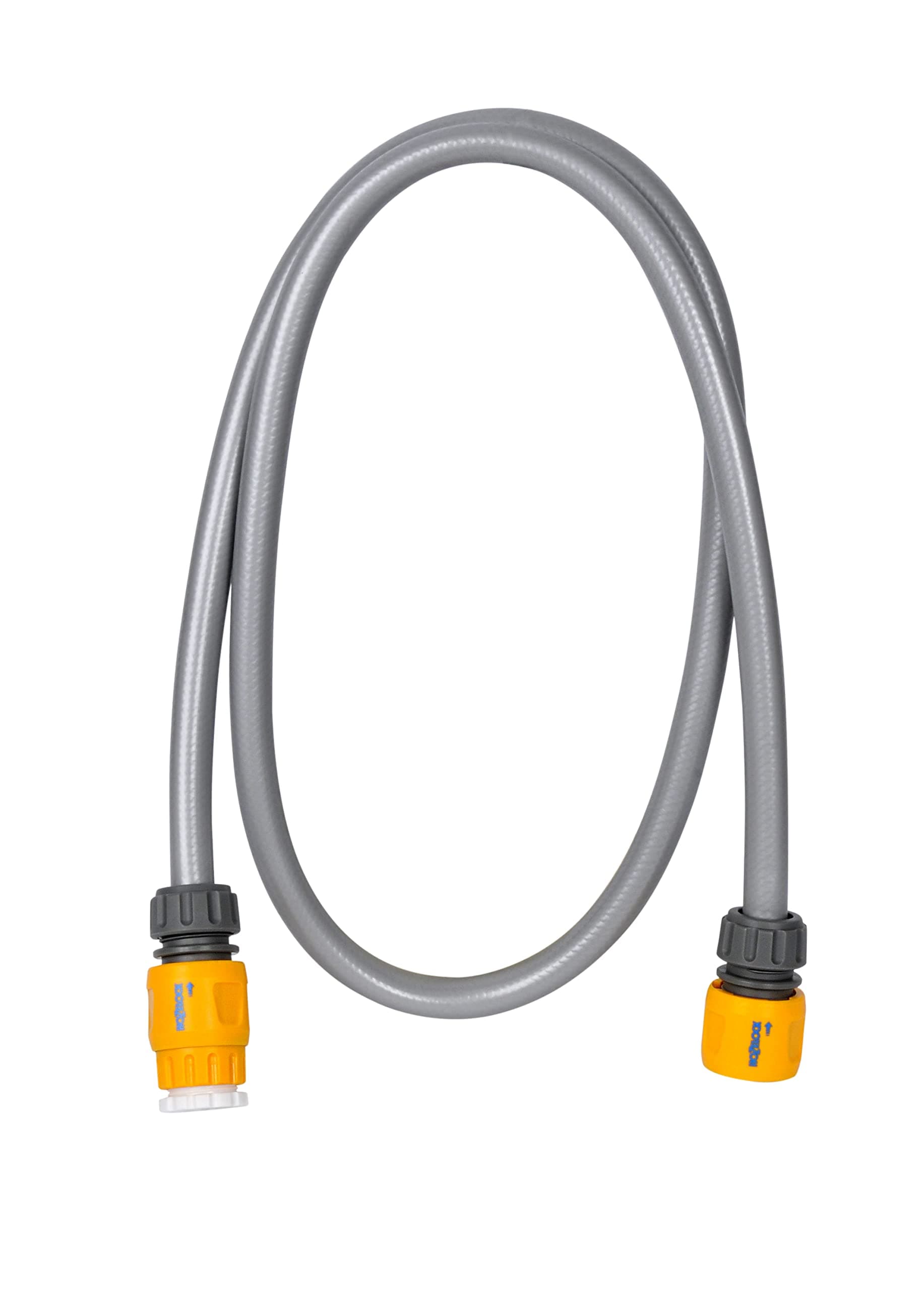 HOZELOCK - Universal Connection Kit ø 13 mm (1/2") 1.5 m : Connection Adapter for Reel - Cart, Supplied with 1 Tap Connector Ø 21mm - 26.5mm [6005R0000], Grey, Yellow