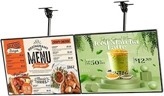 Slim Snap Frame LED Light Box, LED Backlit Menu Board Screen for Restaurant Cafe Shops Wall Mounted Billboard for Cafe Shop (60x50cm)