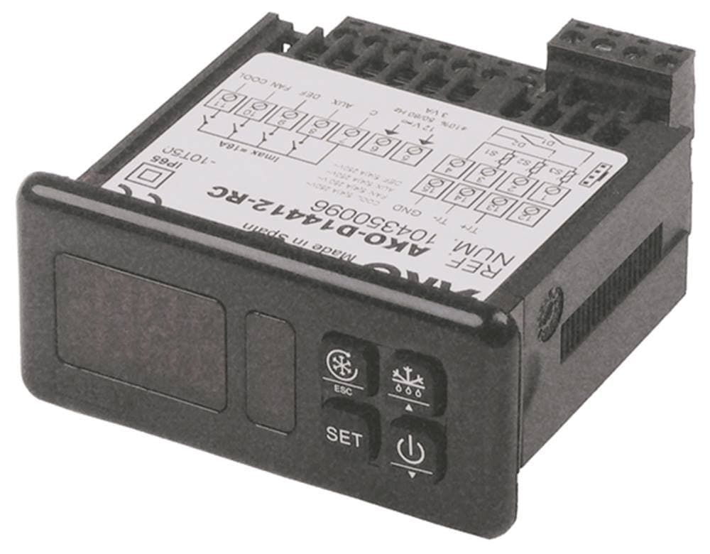 AKO electronic controller D14412-RC 12V AC/DC for NTC(PTC) -50 to +99/+150°C 71 x 29 mm