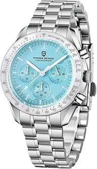 Pagani Design 1701 V3 Men's Chronograph Quartz Dial 40mm VK63 Movement Stainless Steel Mirror Sapphire Watch 100 Metre Water Resistant Sports Watch