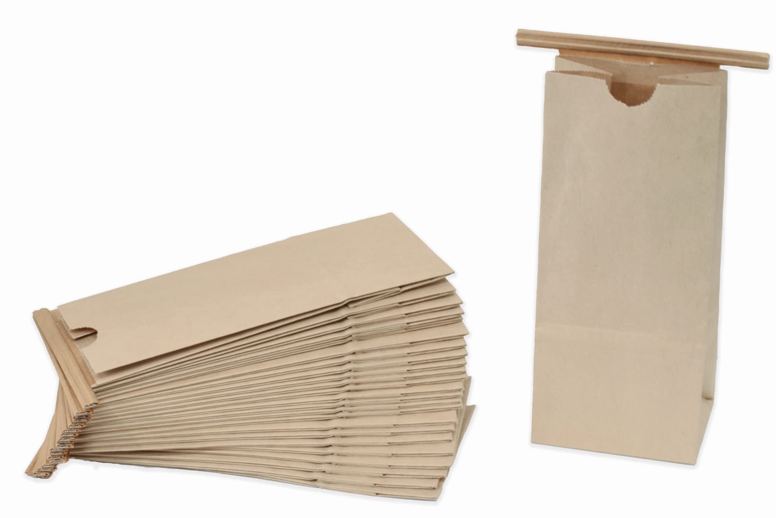 1/2 Pound, Poly-lined, Kraft Coffee Bags (100 Count)