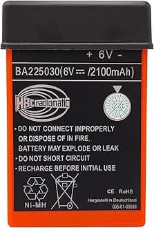SHENYANG BA225030 6V Ni-Mh Battery for HBC Crane Remote Pump Truck Battery (2100mAh)
