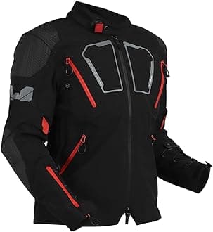 ROYAL ENFIELD ADVENTURER XT RIDING JACKET | Superfabric: High abrasion resistance | Waterproof & Detachable Winter/Thermal liner | Level 2 Protectors: Shoulder & Elbow |Ventilation all over|BLACK S