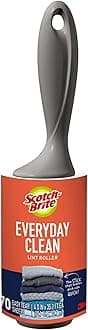 Scotch Brand Lint Roller Works On Pet Hair, 70 Sheets, White