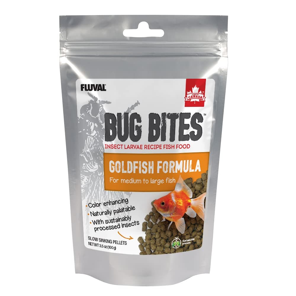 Fluval Medium to Large Fish Medium to Large Fish Bug Bites Goldfish Formula, All Life Stages, Pellet, 1 Count