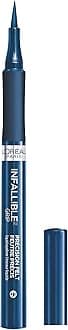L’Oréal Paris L'Oreal Makeup Infallible Grip Precision Felt Eyeliner, Smudge Resistant, Long Lasting Waterproof Eyeliner, Blue, Blue, 0.03 fl oz
