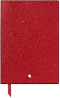 Notebook 116521 Fine Stationery #146 Red – Elegant Soft Cover Journal – Lined Notebook with Leather Binding – A5