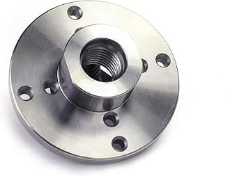- 4" Wood Lathe Steel Faceplate Chucks, 1”-8TPI Thread Woodworking Accessories Tools