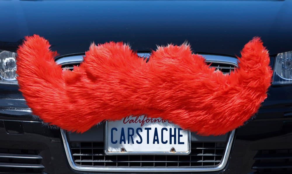 Carstache Devilish Red Car Mustache