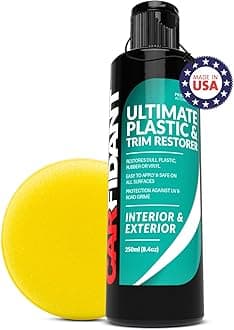 CarfidantTrim & Plastic Restorer - Restores Faded and Dull Plastic, Rubber, Vinyl Back to Black! Protectant and Sealant from UV & Dirt - Easy to Apply!