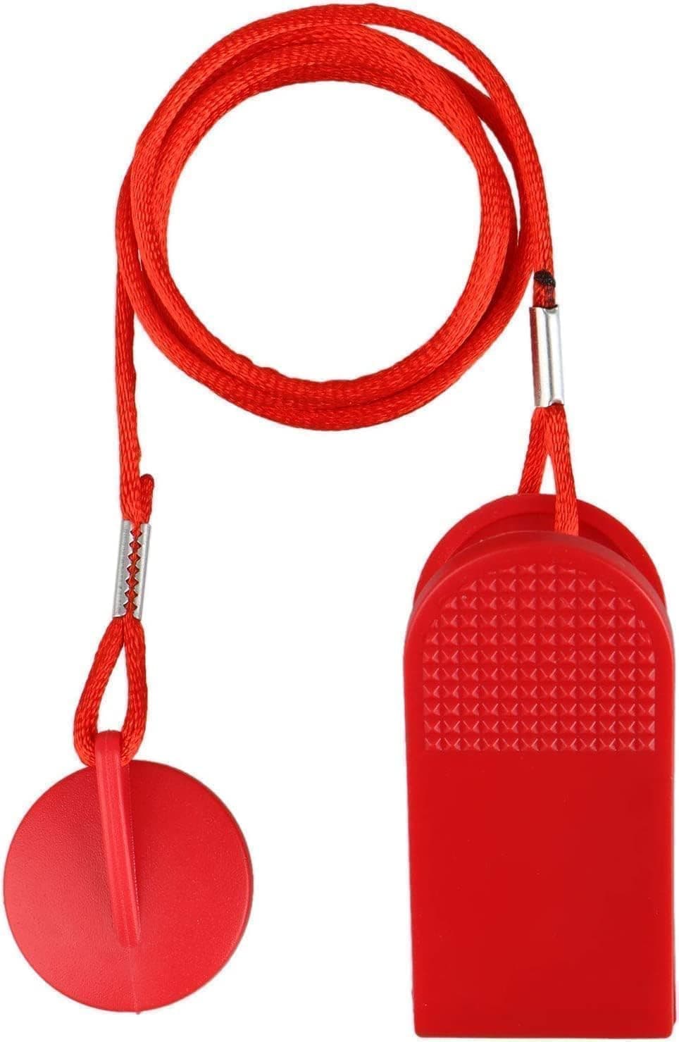 EEEKit Universal Treadmill Safety Key, Emergency Stop Magnet Key Replacement for Image, Weslo, Reebok, and More Treadmills, Red