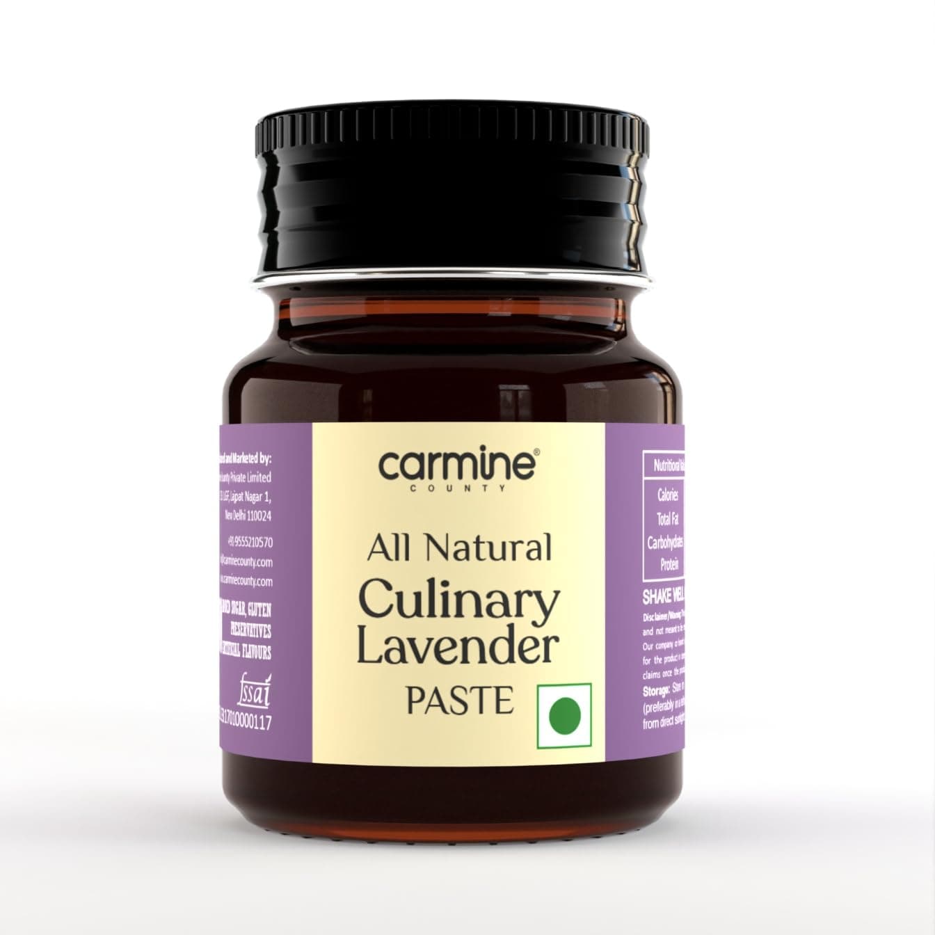 - All Natural Culinary Lavender Paste for Baking, Desserts, Sweets, 50 g, Glass Jar