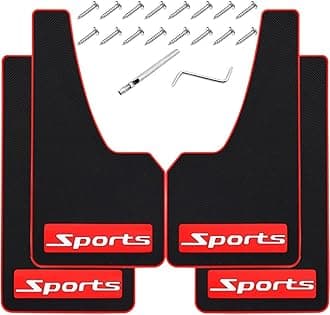 4Pcs Car Mud Flaps Universal Fit Fender Splash Guards No Collision Rubber Mud Flaps for Car SUV