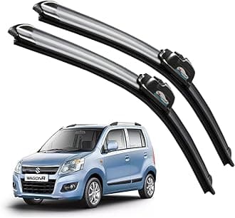 CARNYX Frameless Windshield Wiper Blades, Front Car Wipers Set of 2, Noise-Free, Durable Performance Compatible with (Maruti Suzuki WagonR Old (D-18,P-16))