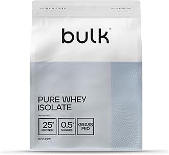 Bulk Pure Whey Protein Isolate, Protein Powder Shake, Salted Caramel, 2.5 kg, Packaging May Vary
