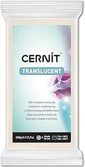 CERNIT 500 g Trans Clay, Translucent White