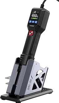 Micro Hot Air Gun 550W with Stand BGA Rework LCD Digital Hair Dryer Soldering Heat Gun for Welding Repair Tools (SAG-55 Pro Set)