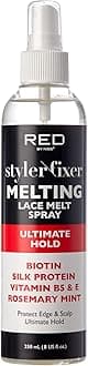Red by Kiss Lace Melting Spray, Ultimate Hold Styler Fixer Adhesive, 8 Fl Oz, Flawless Blend & Hold, Quick Drying, No Flakes, Non-Sticky