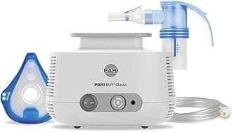 PARI BOY Classic - Compact Nebuliser Machine for Adults and Kids 4+ - Clinic-Grade Compressor for COPD, Cold and Cough, Asthma, Congestion Relief, and Chronic Respiratory Treatments