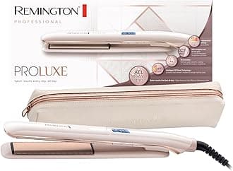 Remington Proluxe Ceramic Hair Straighteners with Pro+ Low Temperature Protective Setting, Rose Gold - S9100