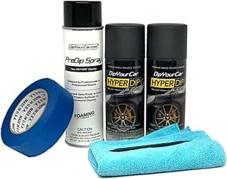 HyperDip Wheel Paint Kit - Metallic Bronze Gold Satin Coat Spray