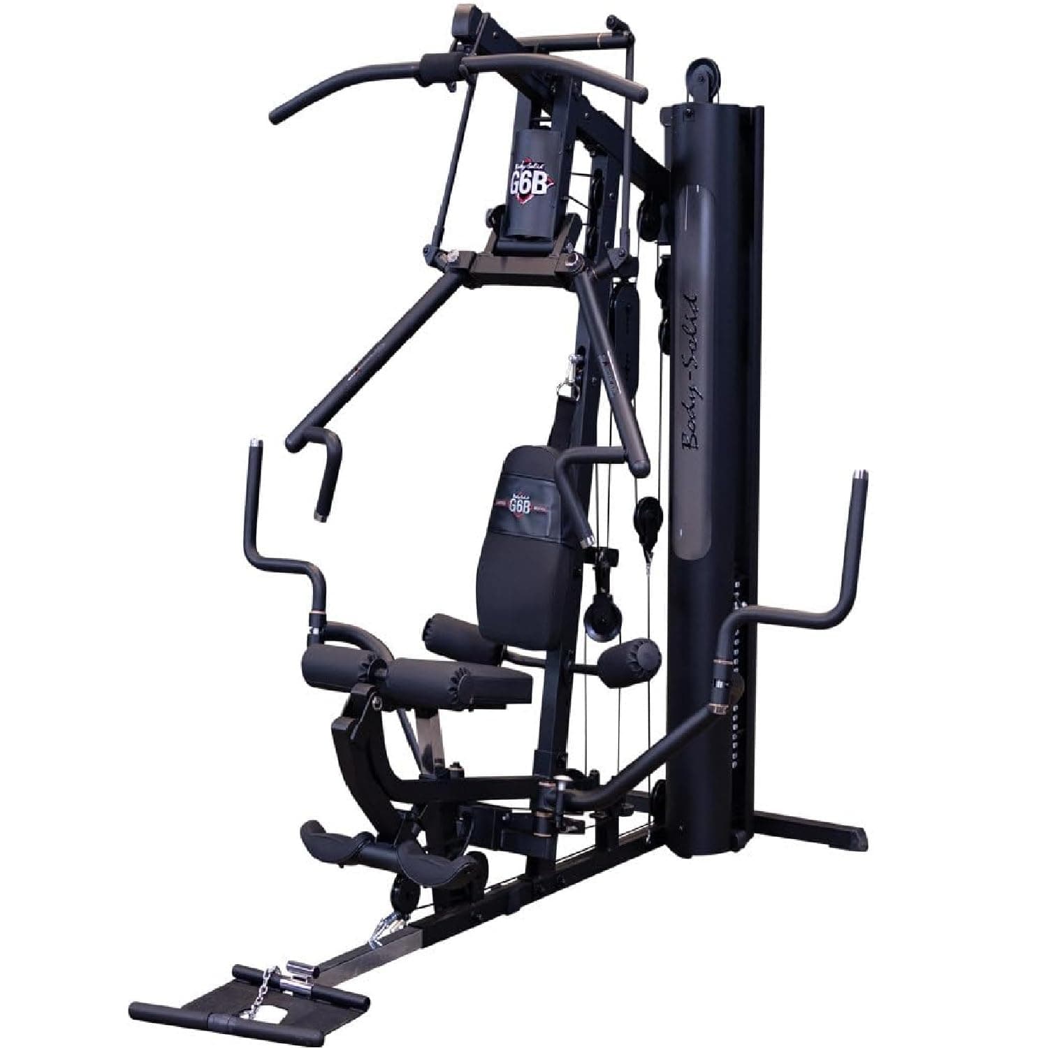 Body-Solid (G6B) Bi-Angular Multi-Station Gym, Arm & Leg Strength Training Equipment, Functional Exercise Workout Station for Weight Lifting and Bodybuilding, 210 lb Weight Stack