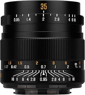 Brightin Star 35mm F0.95 Manual Focus Prime Lens for Panasonic LUMIX,Olympus Micro 4/3 Mirrorless Cameras, APS-C MFT Large Aperture Fixed Lens, Fit for G7, GX85, GX9, G95, GH5, GH6, G100, G9