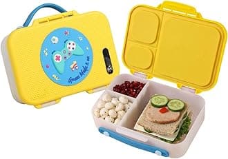 rabitat MUNCHBEE Bento Lunch Box Sparky | 2 Years Brand Warranty | Tiffin Box for School Kids | Lunch Box for Kids Boys | Tiffin Box for School | ISI Certified | 1000 ml