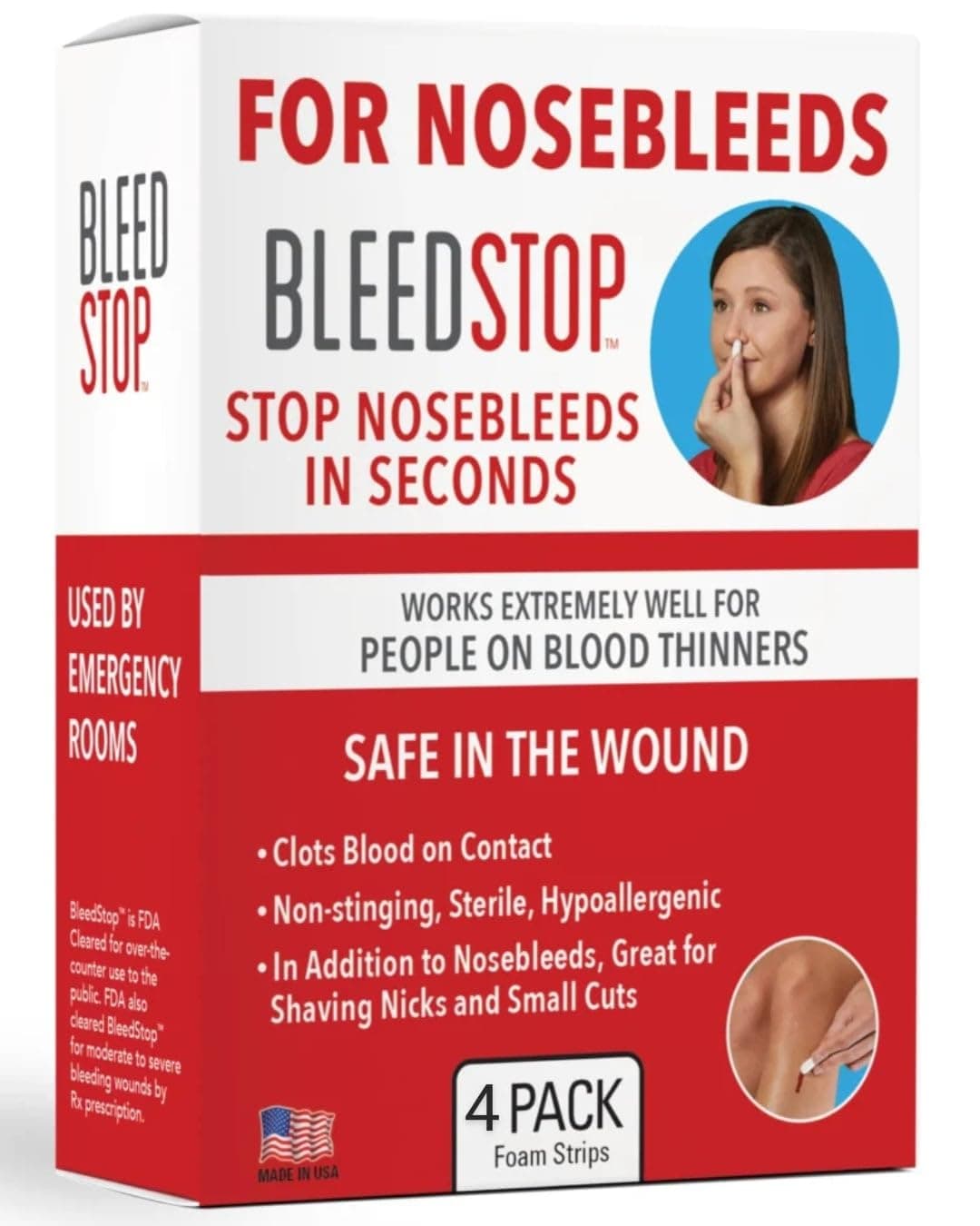 BleedStop 4 packs foam strips