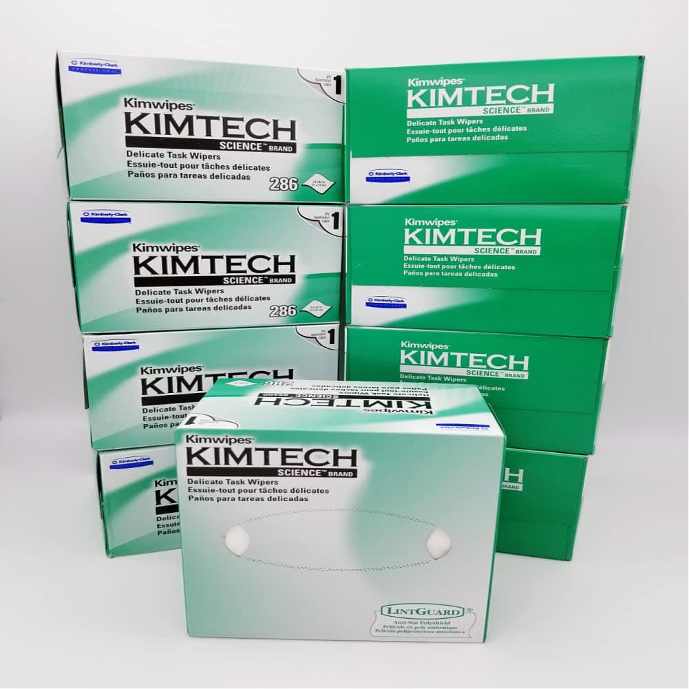 Professional QLZSTWUH Kimtech Science KimWipes Delicate Task Wipers, 4.4 x 8.4 in. 1-ply, 9 Box of 280