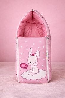 NEW COMERS® 3 in 1 Baby Bed, Sleeping Bag & Carry Nest, Cotton Baby Bedding for New Born & Infant, Travel Friendly Portable Bassinet, for Baby Carrying & co Sleeping, Unisex Baby Sleeping Bed-851